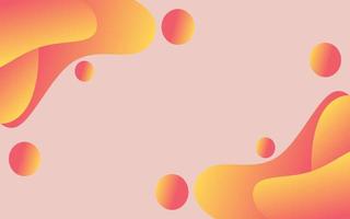orange abstract fluid gradient illustration vector for background