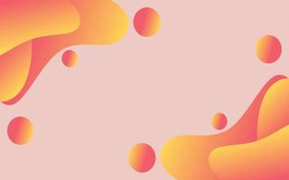 orange abstract fluid gradient illustration vector for background