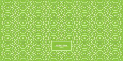 unique abstract shape pattern with green background vector