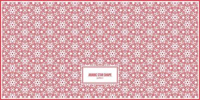 unique arabic stars hape pattern vector