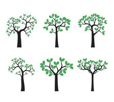 Vector Tree on white background.