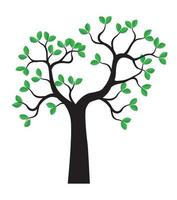 Vector Tree on white background.