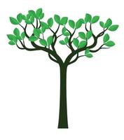 Vector Tree on white background.