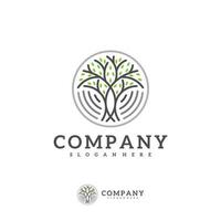 Tree logo vector template, Creative Tree logo design concepts