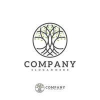 Tree logo vector template, Creative Tree logo design concepts