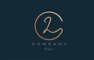 brown joined L alphabet letter logo icon design. Handwritten connected creative template for company and business vector