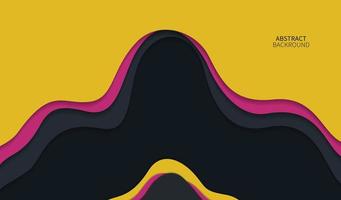 abstract background with pepercut concept vector