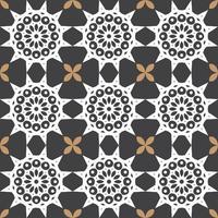 Floor tiles pattern in retro style vector