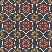 Colorful tile with flat design vector