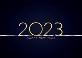 2023 Happy New Year Background Design. Greeting Card, Banner, Poster. Vector Illustration.