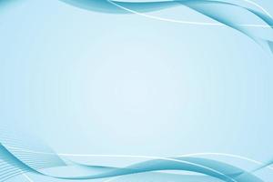 Blue background with wavy lines and copy space vector