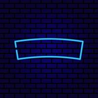 Neon signboard. Vintage frame. Retro neon lamp with Space for text. Vector illustration.