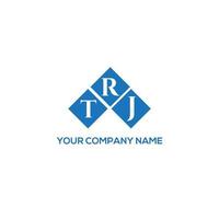TRJ letter logo design on white background. TRJ creative initials letter logo concept. TRJ letter design. vector