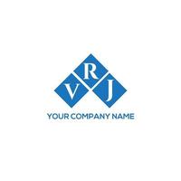 concepto de logotipo de letra de iniciales creativas vrj. Diseño de letra vrj. Diseño de logotipo de letra vrj sobre fondo blanco. concepto de logotipo de letra de iniciales creativas vrj. diseño de letras vrj. vector