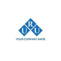 concepto de logotipo de letra de iniciales creativas de uru. diseño de letras uru. diseño de logotipo de letras uru sobre fondo blanco. concepto de logotipo de letra de iniciales creativas de uru. diseño de letras uru. vector