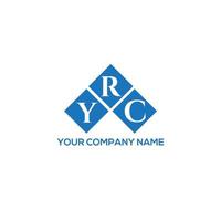 concepto de logotipo de letra de iniciales creativas yrc. diseño de letras yrc. diseño de logotipo de letras yrc sobre fondo blanco. concepto de logotipo de letra de iniciales creativas yrc. diseño de letras yrc. vector