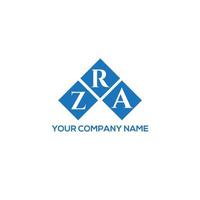 diseño de logotipo de letra zra sobre fondo blanco. concepto de logotipo de letra inicial creativa zra. diseño de letra zra. vector