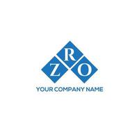 ZRO letter logo design on white background. ZRO creative initials letter logo concept. ZRO letter design. vector