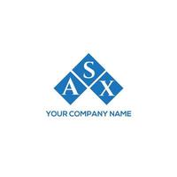 ASX letter logo design on white background. ASX creative initials letter logo concept. ASX letter design. vector