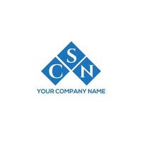 CSN creative initials letter logo concept. CSN letter design.CSN letter logo design on white background. CSN creative initials letter logo concept. CSN letter design. vector