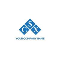 CSX creative initials letter logo concept. CSX letter design.CSX letter logo design on white background. CSX creative initials letter logo concept. CSX letter design. vector