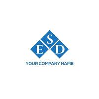 . ESD creative initials letter logo concept. ESD letter design.ESD letter logo design on white background. ESD creative initials letter logo concept. ESD letter design. vector