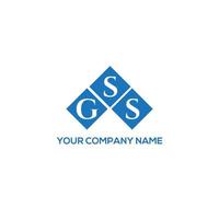 GSS letter logo design on white background. GSS creative initials letter logo concept. GSS letter design. vector