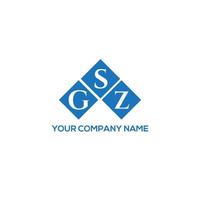 GSZ letter logo design on white background. GSZ creative initials letter logo concept. GSZ letter design. vector