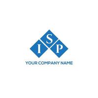 ISP letter logo design on white background. ISP creative initials letter logo concept. ISP letter design. vector