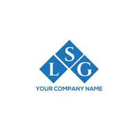 diseño de logotipo de letra lsg sobre fondo blanco. Concepto de logotipo de letra de iniciales creativas de lsg. diseño de letra lsg. vector