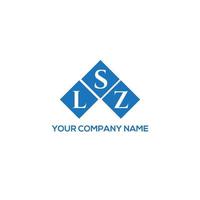 LSZ letter logo design on white background. LSZ creative initials letter logo concept. LSZ letter design. vector