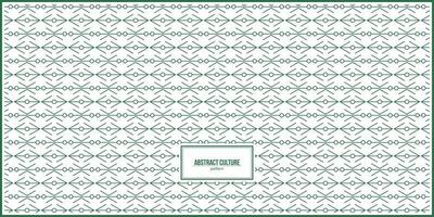 abstract culture pattern with dominant green color vector