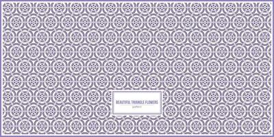 beautiful purple flower shape pattern vector