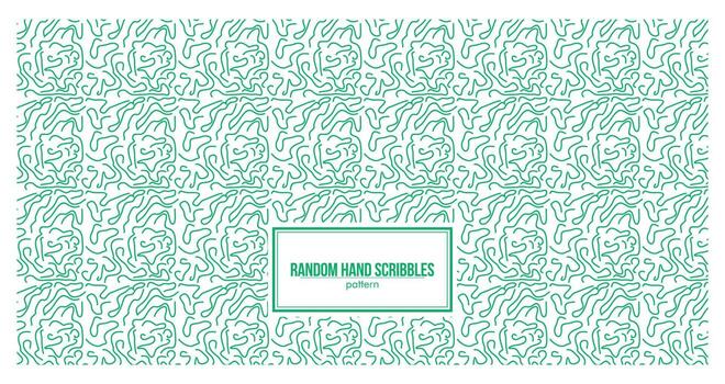 very random pattern made of curved lines vector