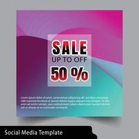 social media template. modern wave fluid background. Gradient square banner template. Suitable for promotion, for social media post, stories, story, internet web banner, web internet ads. vector