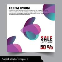 social media template. modern wave fluid background. Gradient square banner template. Suitable for promotion, for social media post, stories, story, internet web banner, web internet ads. vector