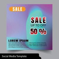 social media template. modern wave fluid background. Gradient square banner template. Suitable for promotion, for social media post, stories, story, internet web banner, web internet ads. vector