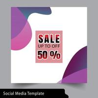 social media template. modern wave fluid background. Gradient square banner template. Suitable for promotion, for social media post, stories, story, internet web banner, web internet ads. vector