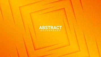 orange abstract background with square shadow effect vector