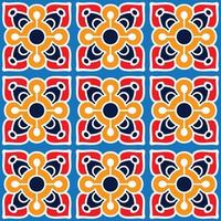 Colorful tile with flat design vector