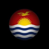 Country Kiribati. Kiribati flag. Vector illustration.