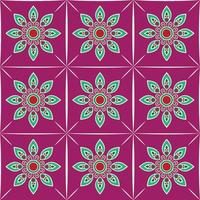 Flower seamless pattern background vector