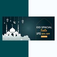 Eid Special Sale Social Media Cover Design vector