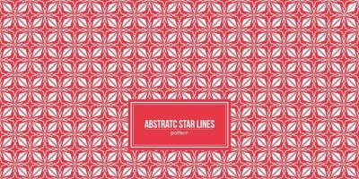 abstract star lines pattern with red background vector