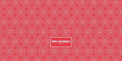 simple mandala pattern consisting of star-shape vector