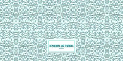 mandala made of hexagonal and rhombus shape pattern vector