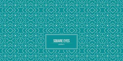 a pattern consisting of a square containing eye-shape vector