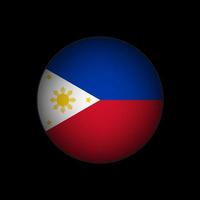 Country Philippines. Philippines flag. Vector illustration.