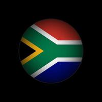 Country South Africa. South Africa flag. Vector illustration.