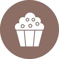 Cupcakes Glyph Circle Background Icon vector
